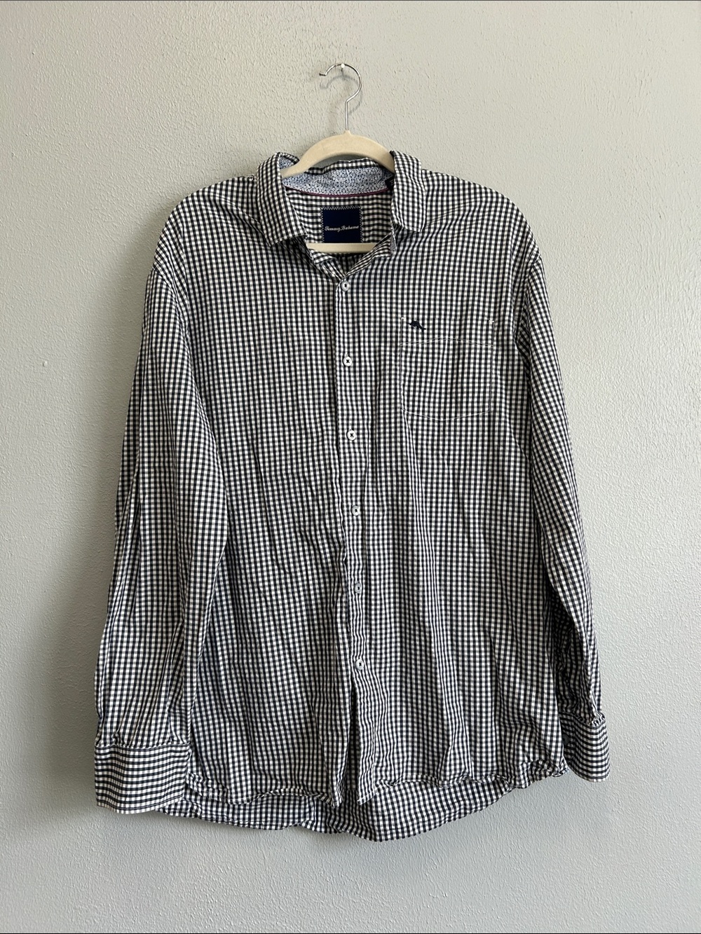 Tommy Bahama Black & White Gingham Button-Down Shirt